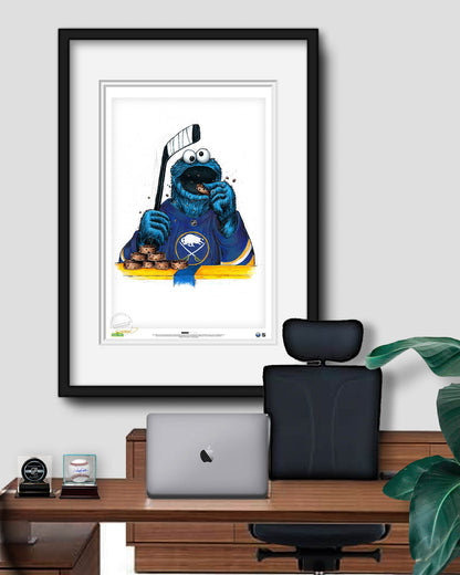 Cookie Monster x NHL Sabres Limited Edition Art Print