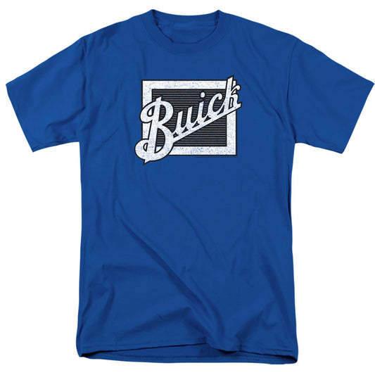 Buick Distressed Emblem Mens T Shirt Royal