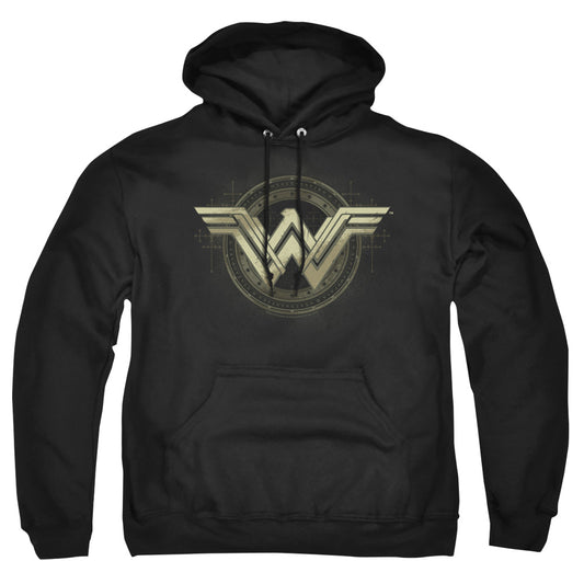 Batman V Superman Ancient Emblems Mens Hoodie Black Officially Licensed