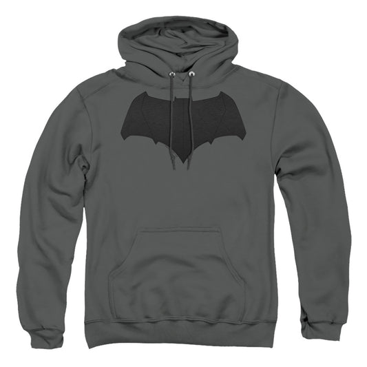 Batman V Superman Batman Logo Mens Hoodie Charcoal Officially Licensed