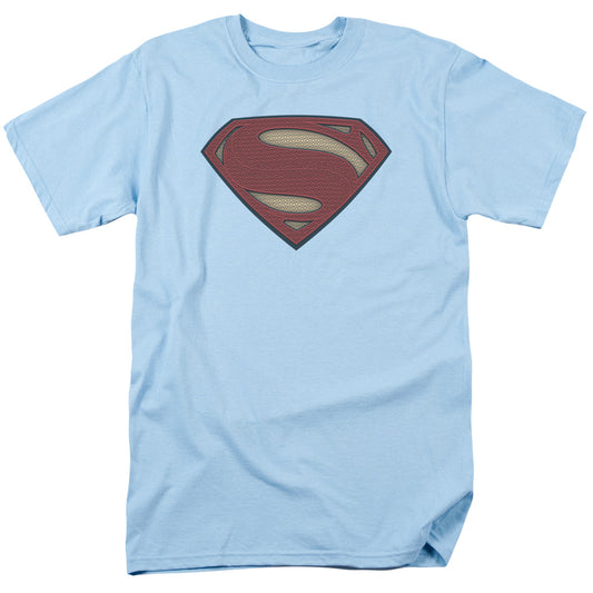 Batman V Superman Super Movie Logo Mens T Shirt Light Blue