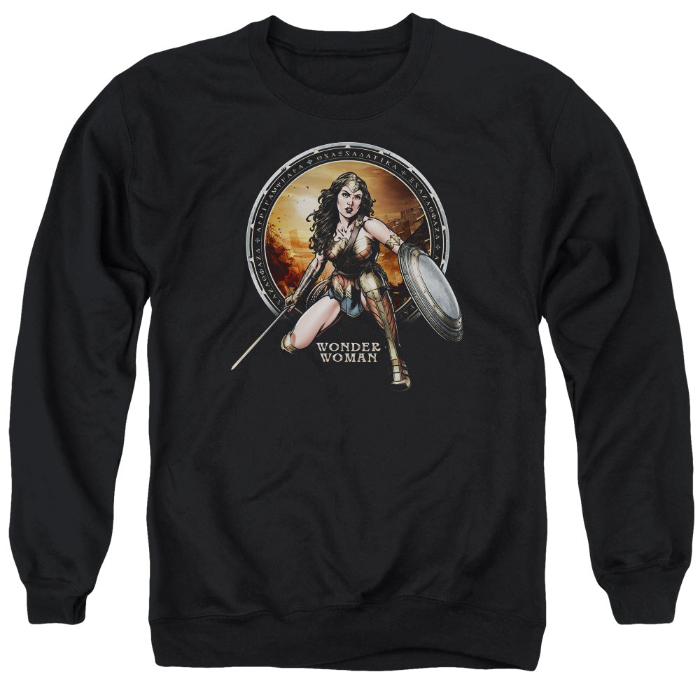 Batman V Superman Batlle Zone Mens Crewneck Sweatshirt Black Officially Licensed