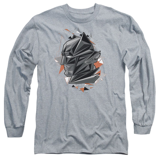 Batman Vs Superman Dawn Mens Long Sleeve Shirt Athletic Heather Officially Licensed