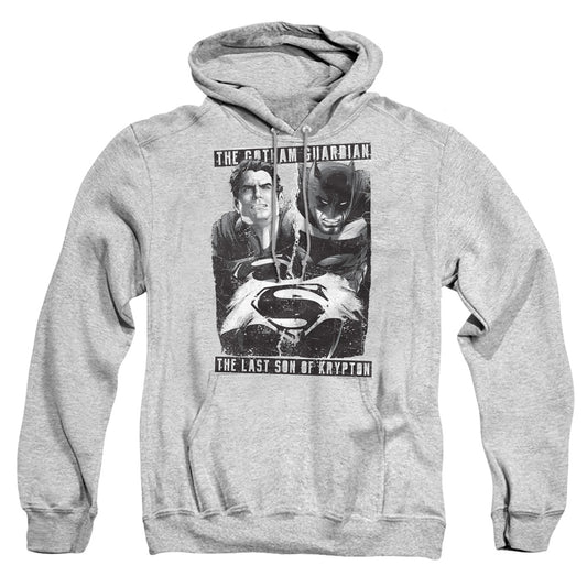 Batman V Superman Guardian V Son Mens Hoodie Athletic Heather Officially Licensed