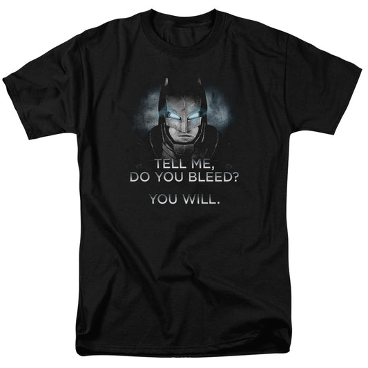 Batman V Superman Do You Bleed Mens T Shirt Black