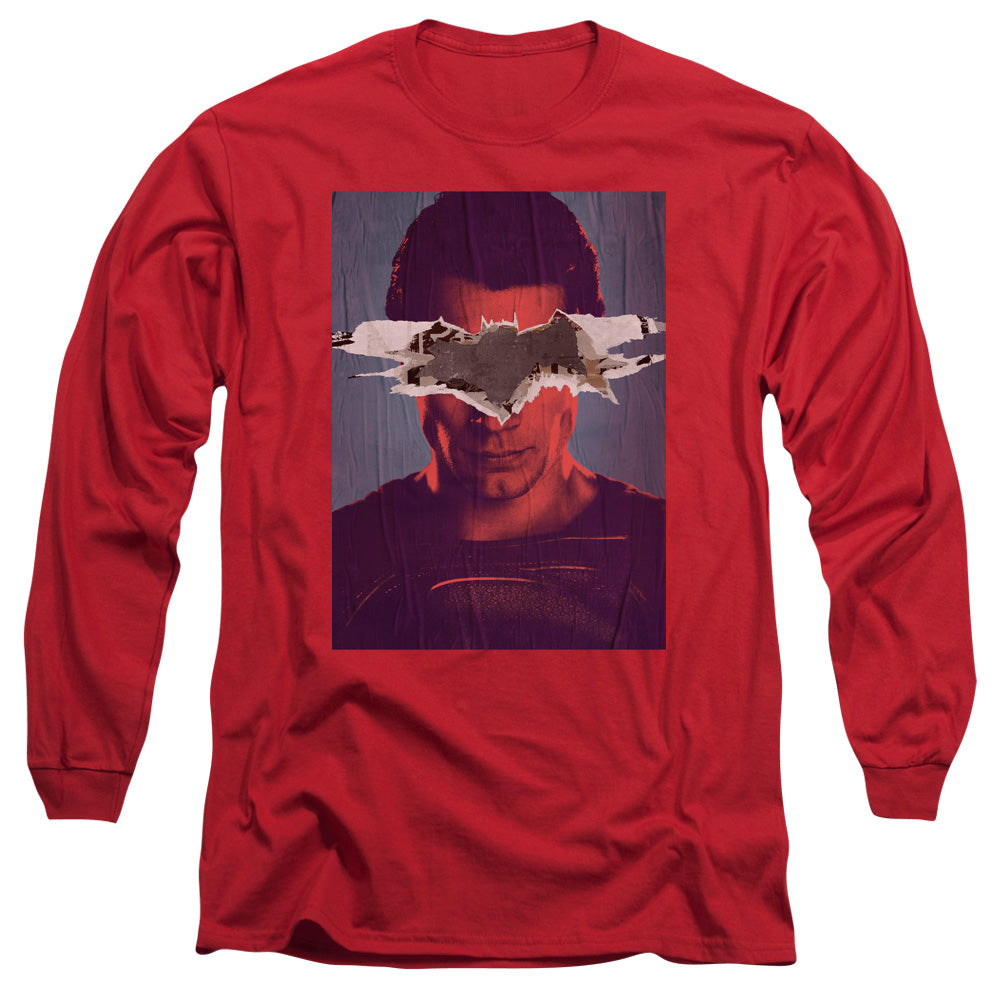 Batman Vs Superman Superman Poster Mens Long Sleeve Shirt Royal Officially Licensed