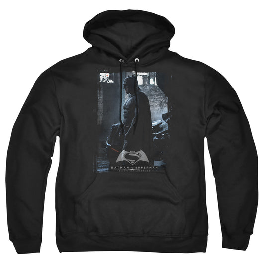 Batman V Superman Bat Poster Mens Hoodie Black Officially Licensed