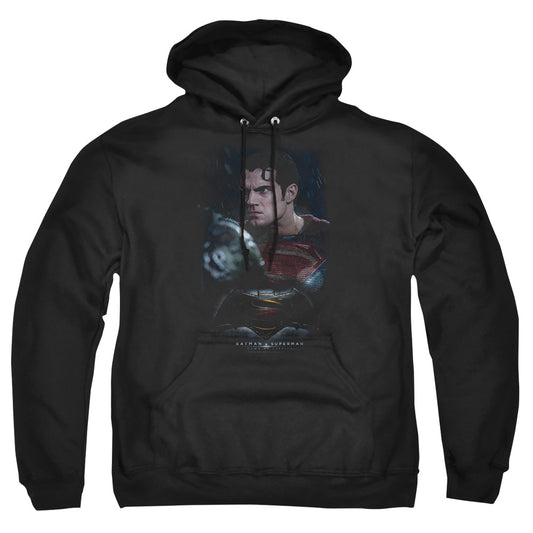 Batman V Superman Super Angry Mens Hoodie Black Officially Licensed