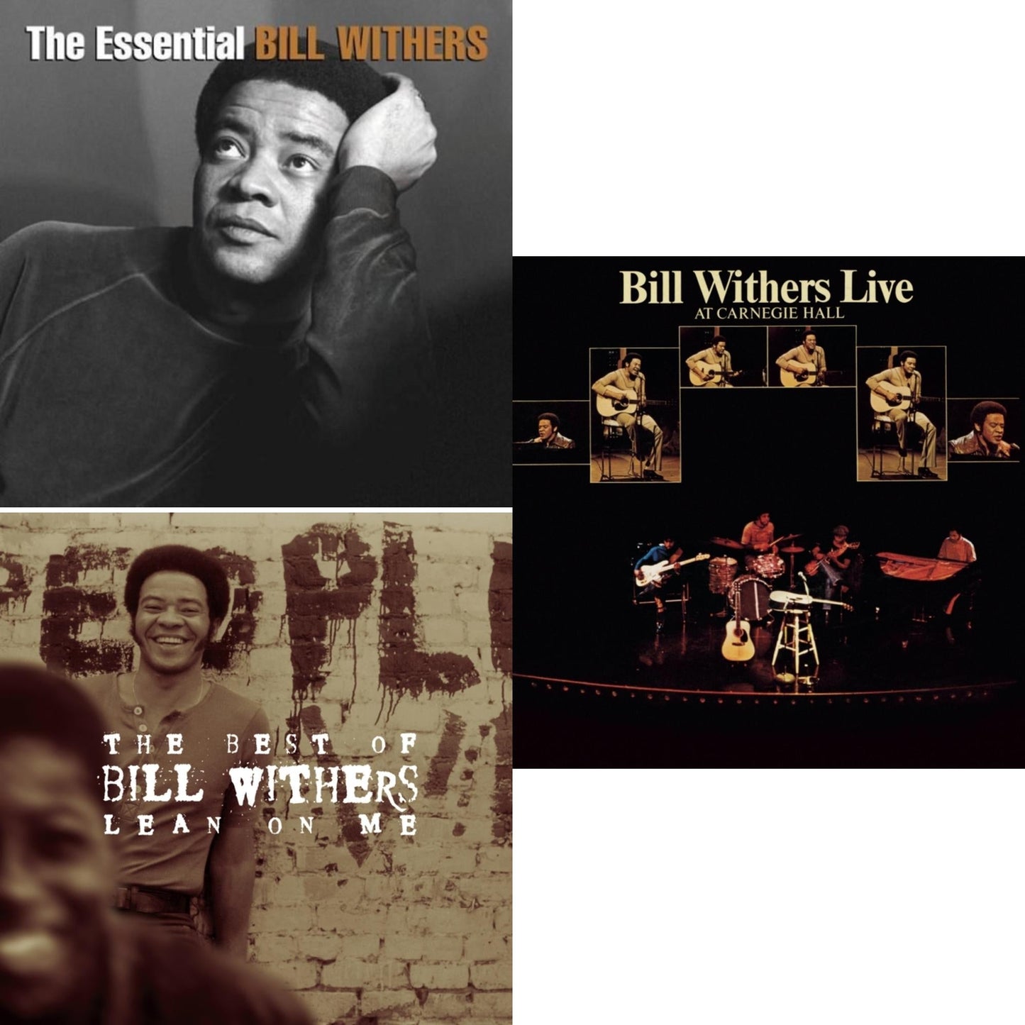 Bill Withers - Lean On Me: Best Of Bill Withers & Live At Carnegie Hall & Essential Bill Withers - CD Bundle