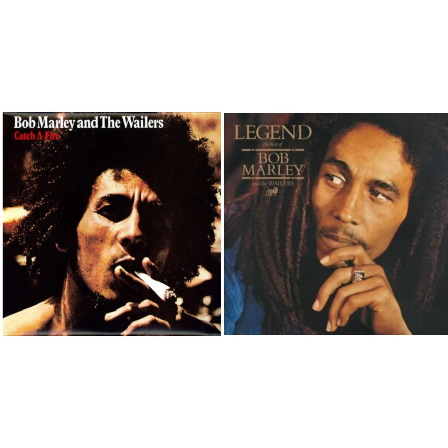 Bob & The Wailers Marley - Legend & Catch A Fire - LP Vinyl Bundle