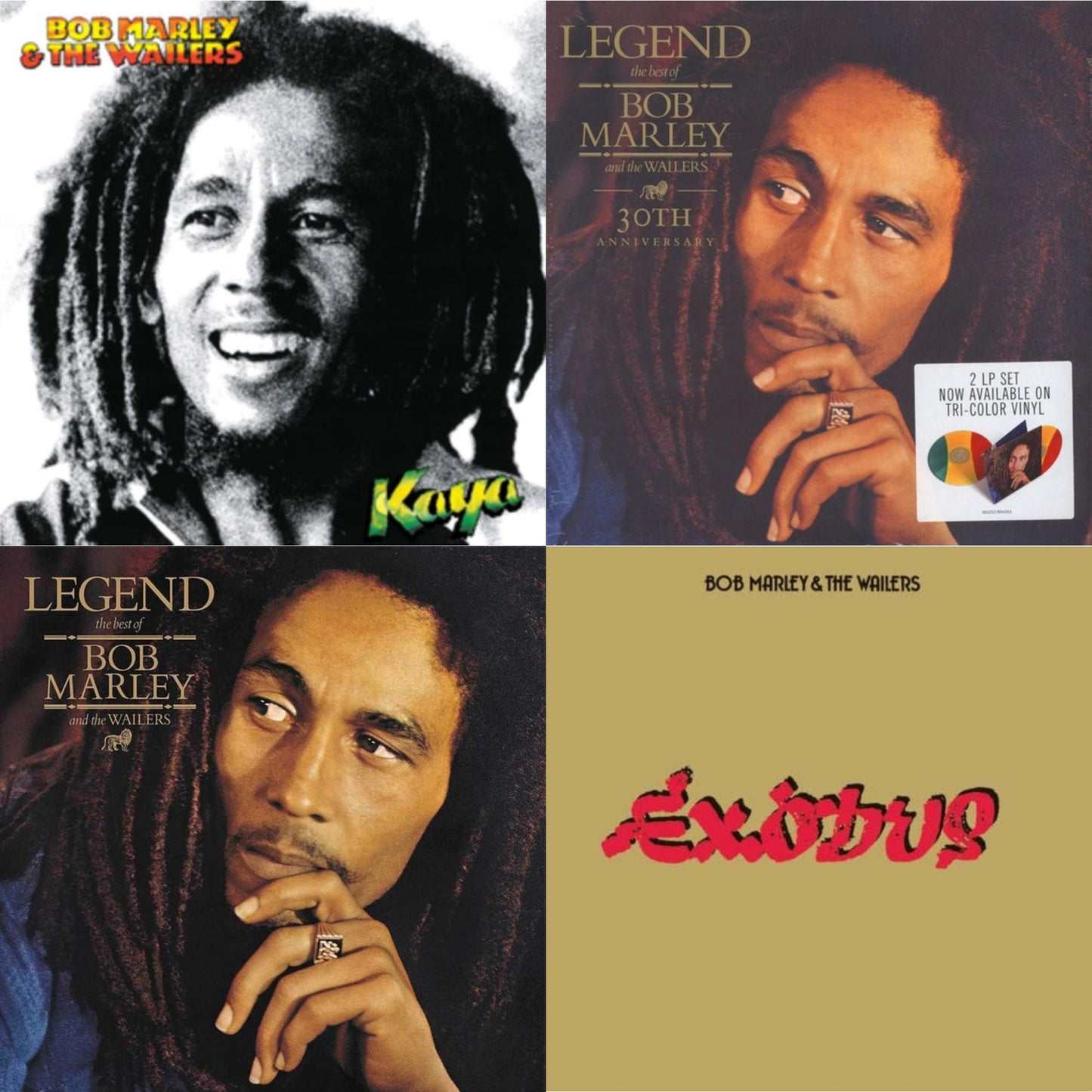 Bob & The Wailers Marley - Legend - The Best Of Bob Marley & The Wailers (2LP) & Legend (30Th Anniversary) & Exodus & Kaya