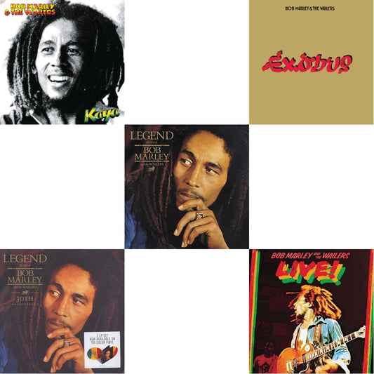Bob & The Wailers Marley - Legend - The Best Of Bob Marley & The Wailers (2LP) & Legend (30Th Anniversary) & Live (180G) & Exodus & Kaya