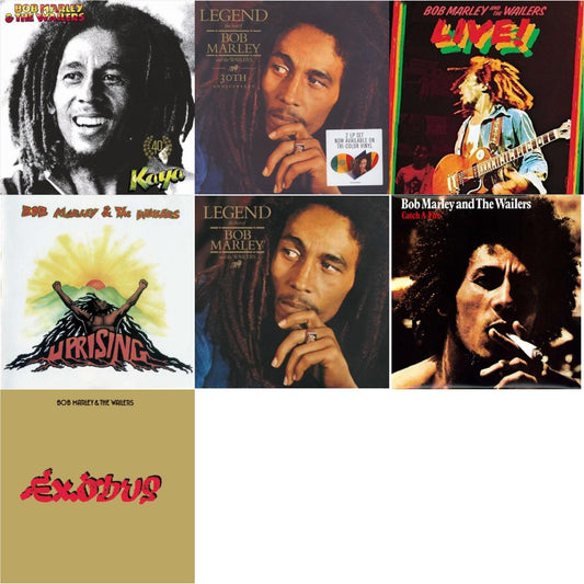 Bob & The Wailers Marley - Legend & Catch A Fire & Legend (30Th Anniversary) & Live (180G) & Exodus & Uprising & Kaya 40 (2 LP)