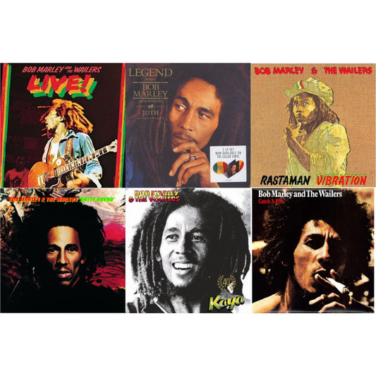 Bob & The Wailers Marley - Natty Dread (180G) & Catch A Fire & Legend (30Th Anniversary) & Live (180G) & Rastaman Vibration & Kaya 40 (2 LP)