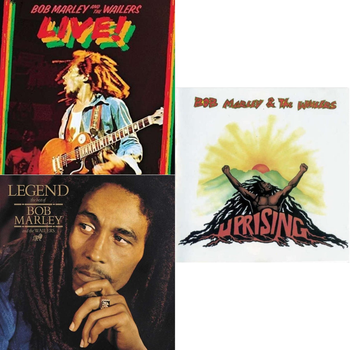 Bob & The Wailers Marley - Legend - The Best Of Bob Marley & The Wailers (2LP) & Live (180G) & Uprising