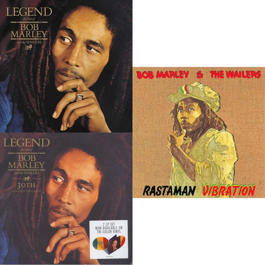 Bob & The Wailers Marley - Legend - The Best Of Bob Marley & The Wailers (2LP) & Legend (30Th Anniversary) & Rastaman Vibration