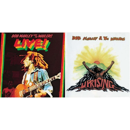 Bob & The Wailers Marley - Live (180G) & Uprising - LP Vinyl Bundle