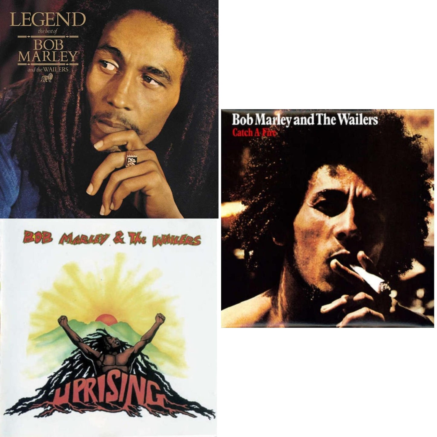 Bob & The Wailers Marley - Catch A Fire & Legend - The Best Of Bob Marley & The Wailers (2LP) & Uprising