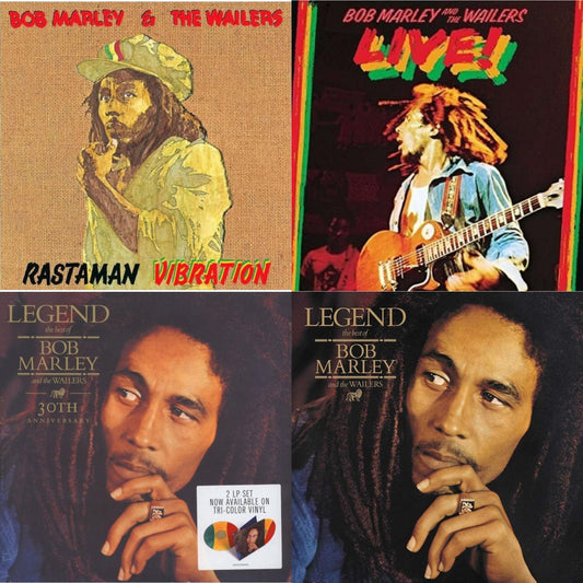 Bob & The Wailers Marley - Legend - The Best Of Bob Marley & The Wailers (2LP) & Legend (30Th Anniversary) & Live (180G) & Rastaman Vibration