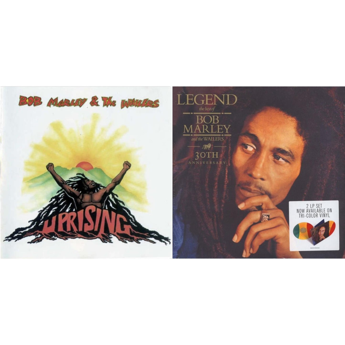 Bob & The Wailers Marley - Legend (30Th Anniversary) & Uprising - LP Vinyl Bundle