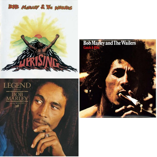 Bob & The Wailers Marley - Legend & Catch A Fire & Uprising - LP Vinyl Bundle