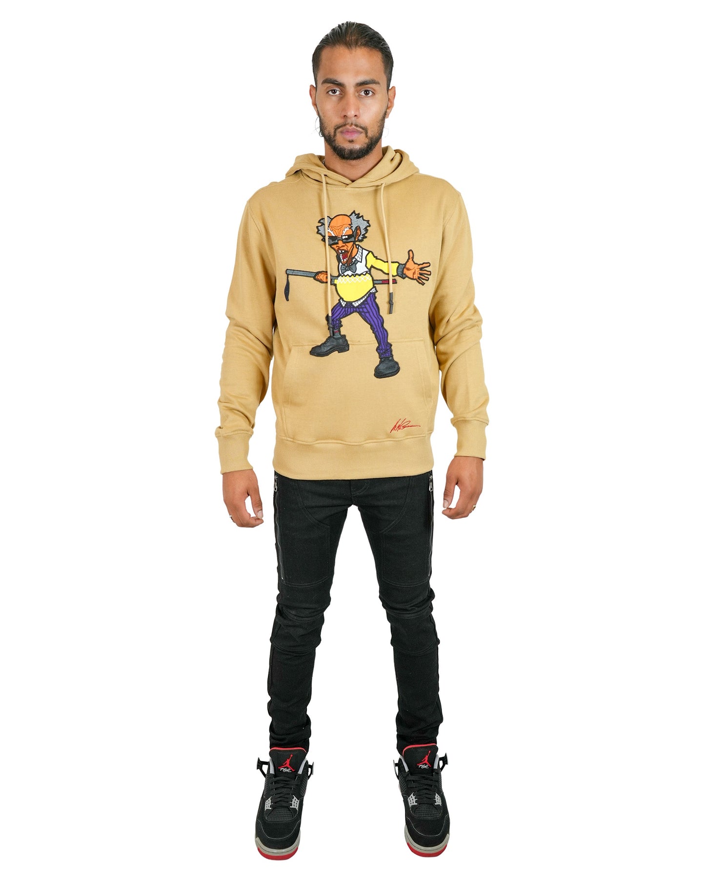 The Boondocks - Colonel Stinkmeaner Tan Knit Mens Hoodie