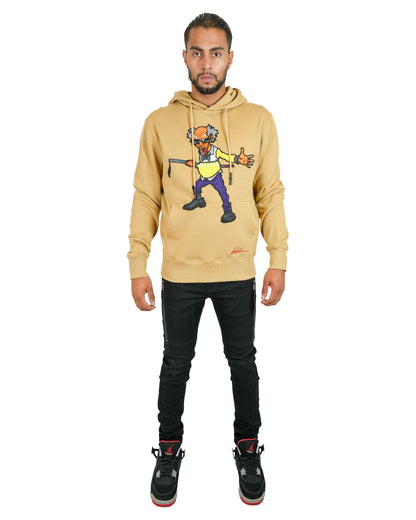The Boondocks - Colonel Stinkmeaner Tan Knit Mens Hoodie