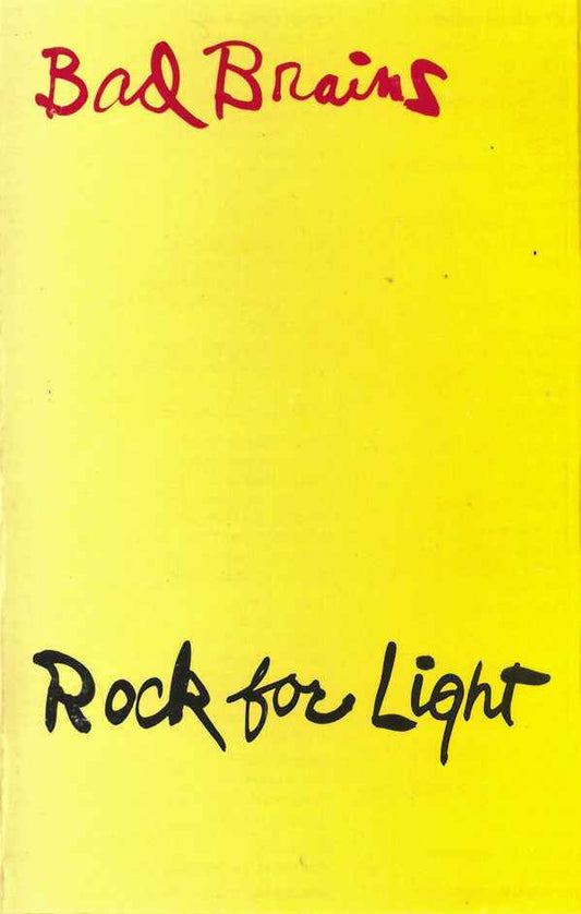 Bad Brains - Rock For Light (Yellow Cassette) Music Cassette Tape