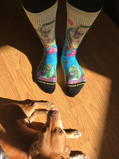 Bad Otis Link Big Fish Adult Crew Socks