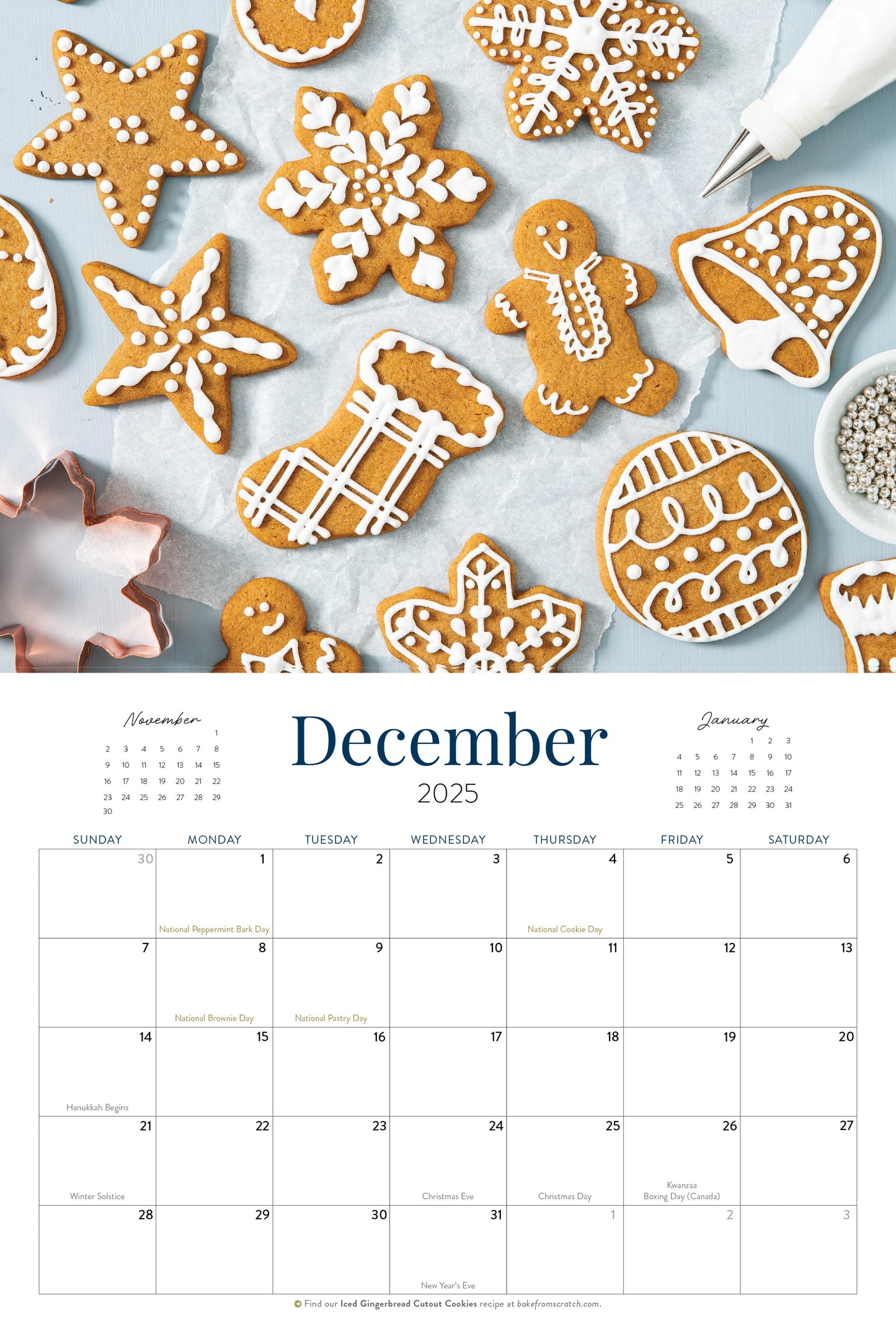 Bake From Scratch - 2026 Calendar: 14 Months Of Delicious Holiday Recipes, Baking & Creativity Inspiration, Treats For Every Kitchen, Elevate Your Baking Game All Year Round & More!