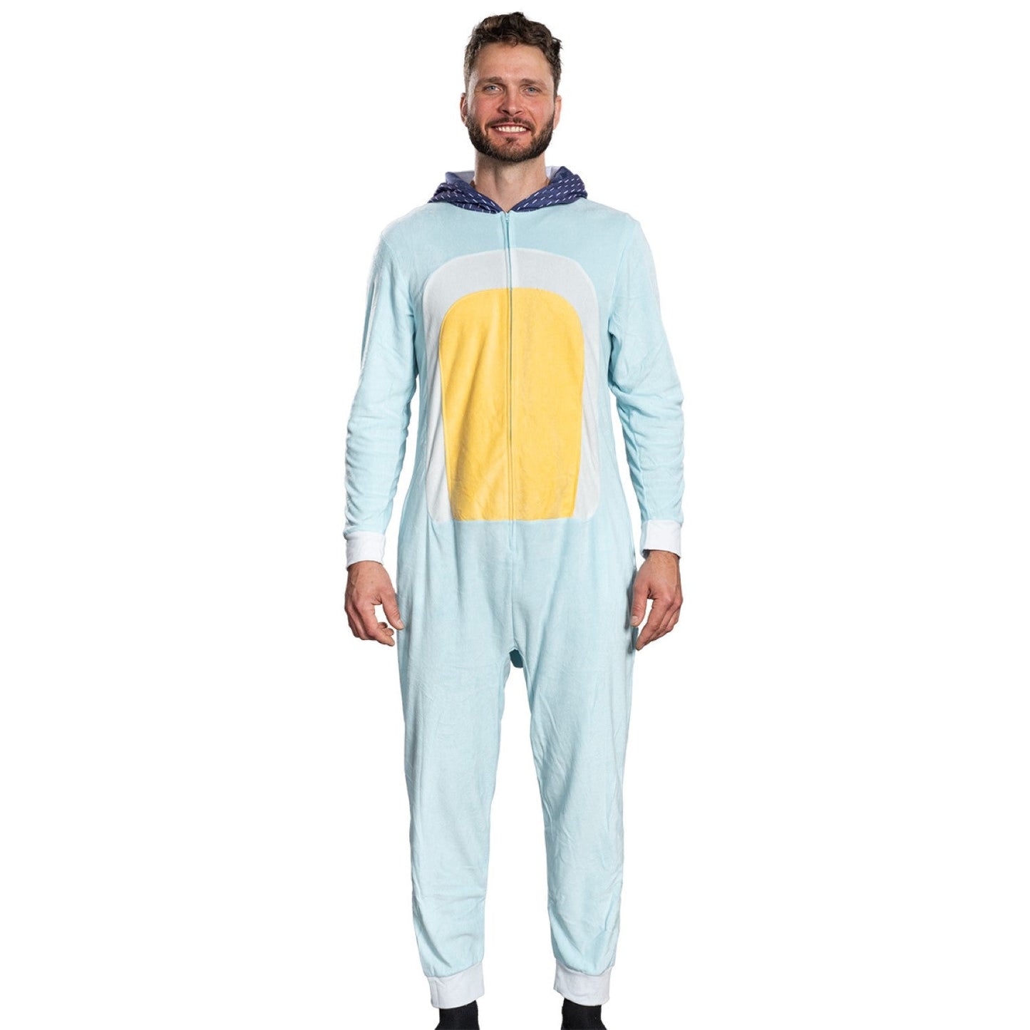 Playful Dog Unisex Halloween Costume Cosplay Zip Up Pajama Jumpsuit