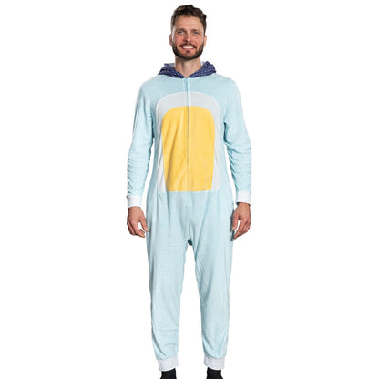 Playful Dog Unisex Halloween Costume Cosplay Zip Up Pajama Jumpsuit