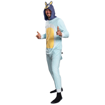 Playful Dog Unisex Halloween Costume Cosplay Zip Up Pajama Jumpsuit