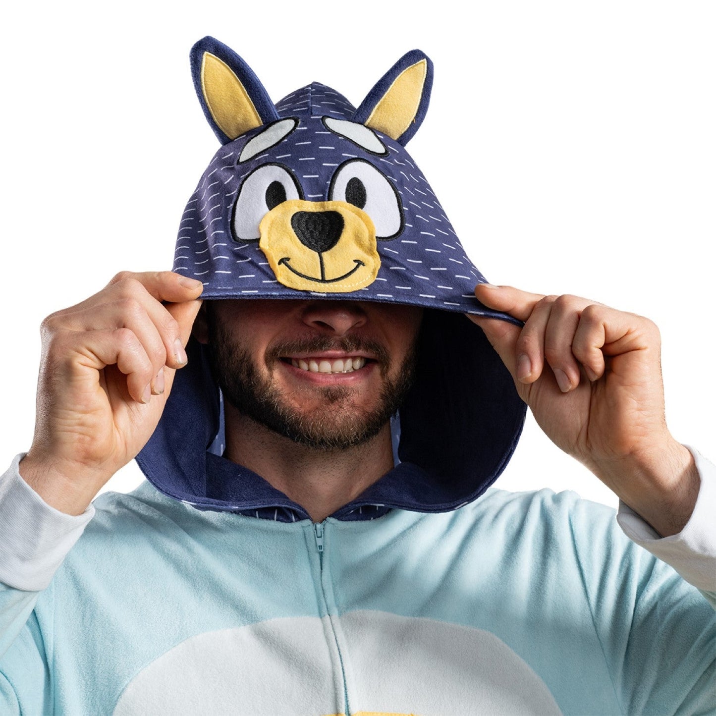 Playful Dog Unisex Halloween Costume Cosplay Zip Up Pajama Jumpsuit