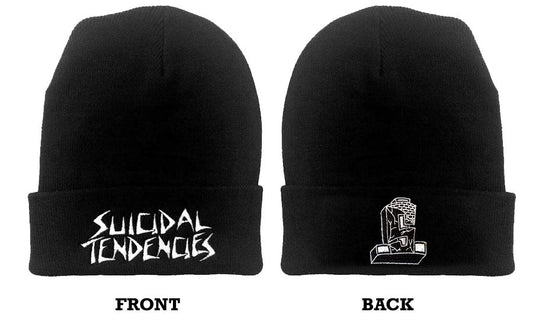 Suicidal Tendencies Winter Beanie ST Logo Hat Black