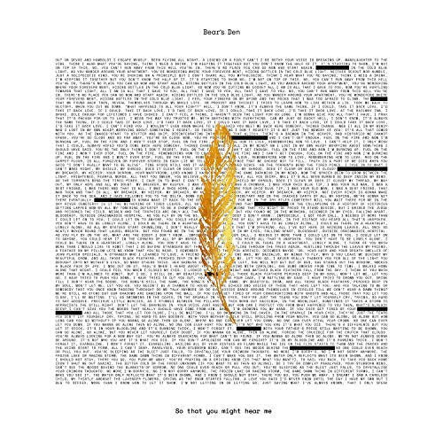 Bear's Den - So that you might hear me [LP] Vinyl Record