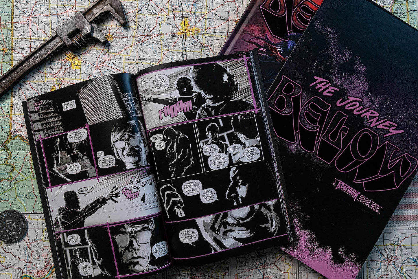 Beartooth The Journey Below - SIGNED Super Deluxe Bundle Book Vinyl Record