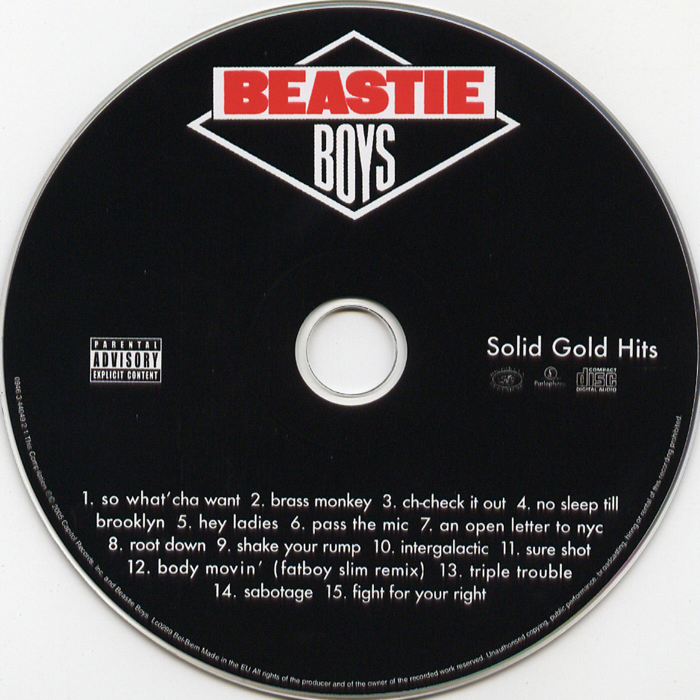 Beastie Boys – Solid Gold Hits Music CD