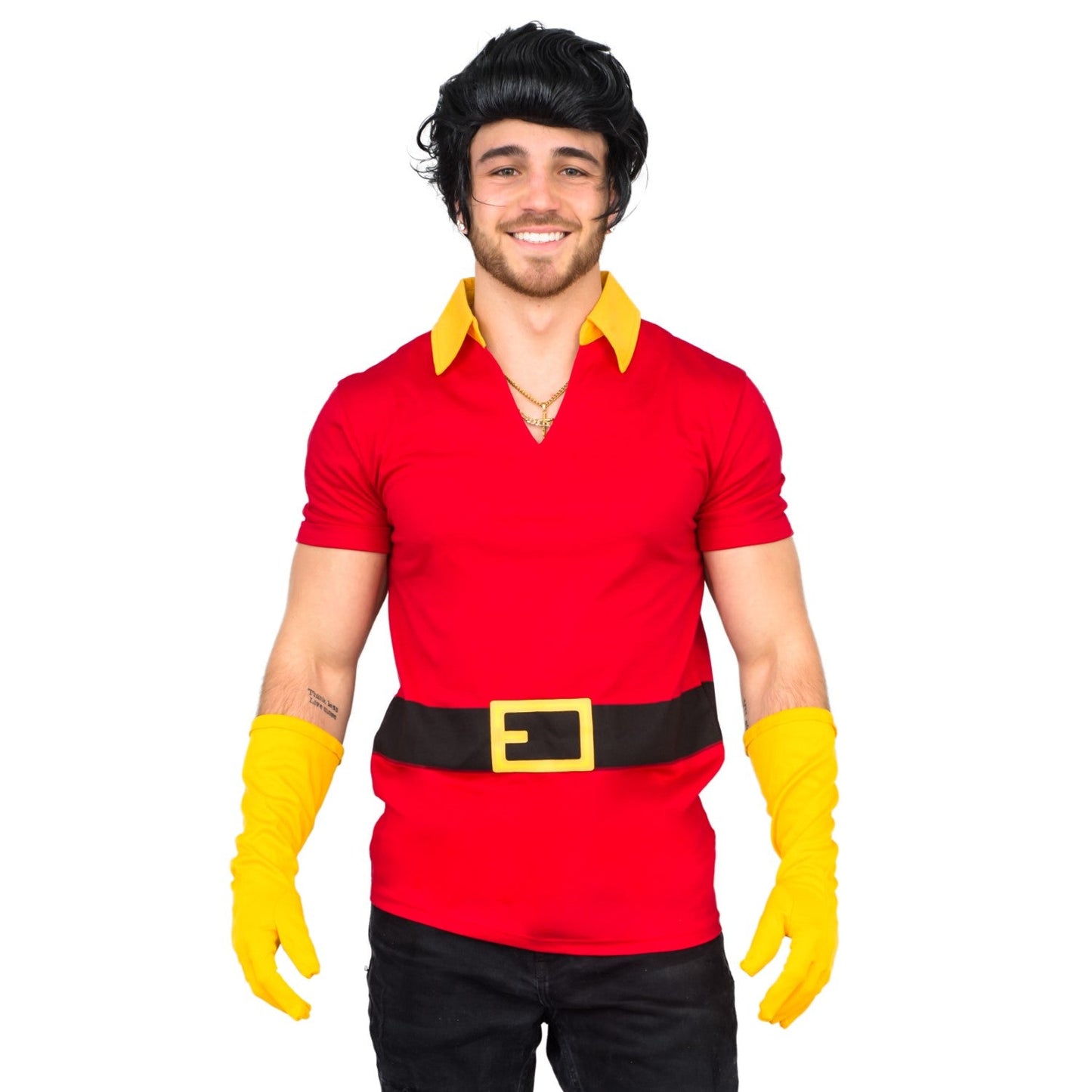 Beast Hunter Adult Unisex Halloween Cosplay Costume Shirt-Gloves-Wig Set