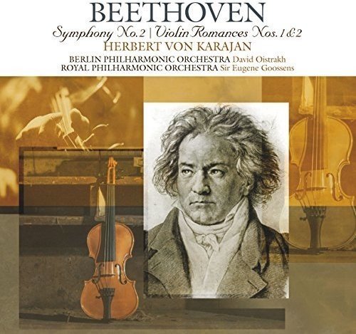 Beethoven / Herbert Von Karajan - Beethoven: Symphonies 2 / Violin Romances 1 & 2 Vinyl Record