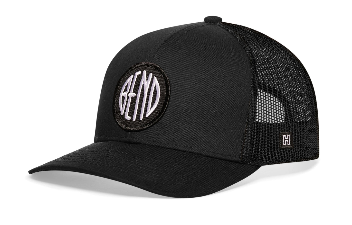 Bend Trucker Hat  |  Black Bend Snapback