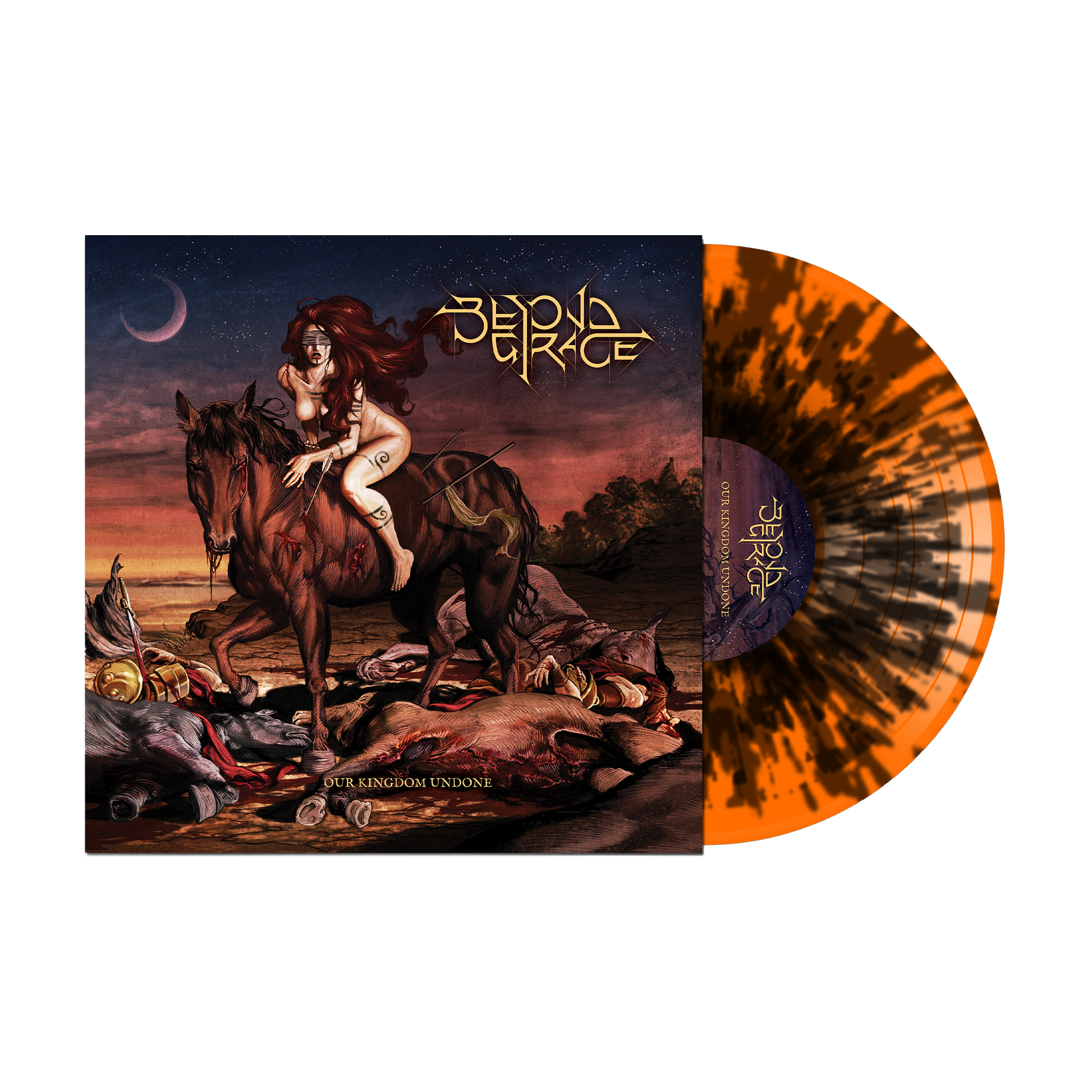 Beyond Grace - Our Kingdom Undone on Orange w/ Black Hue Vinyl LP Vinyl Record