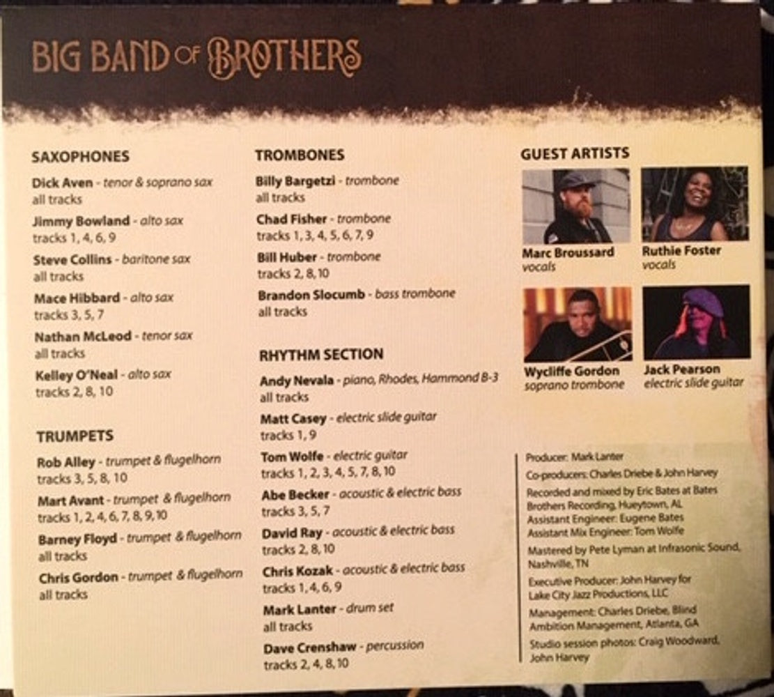 Big Band of Brothers – Jazz Celebration Of The Allman Brothers Band Music CD