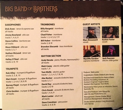 Big Band of Brothers – Jazz Celebration Of The Allman Brothers Band Music CD