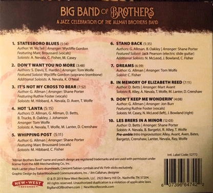 Big Band of Brothers – Jazz Celebration Of The Allman Brothers Band Music CD