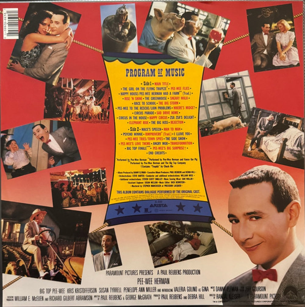 Big Top Pee-Wee - Original Soundtrack (LP Vinyl) Vinyl Record