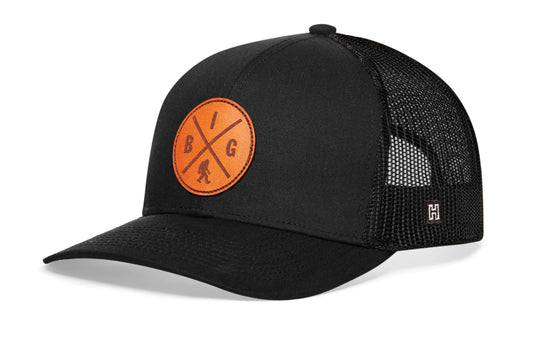 Bigfoot X Trucker Hat  |  Black Sasquatch Snapback