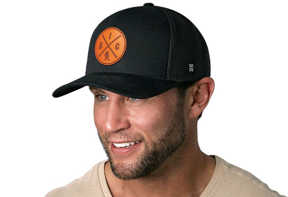 Bigfoot X Trucker Hat  |  Black Sasquatch Snapback