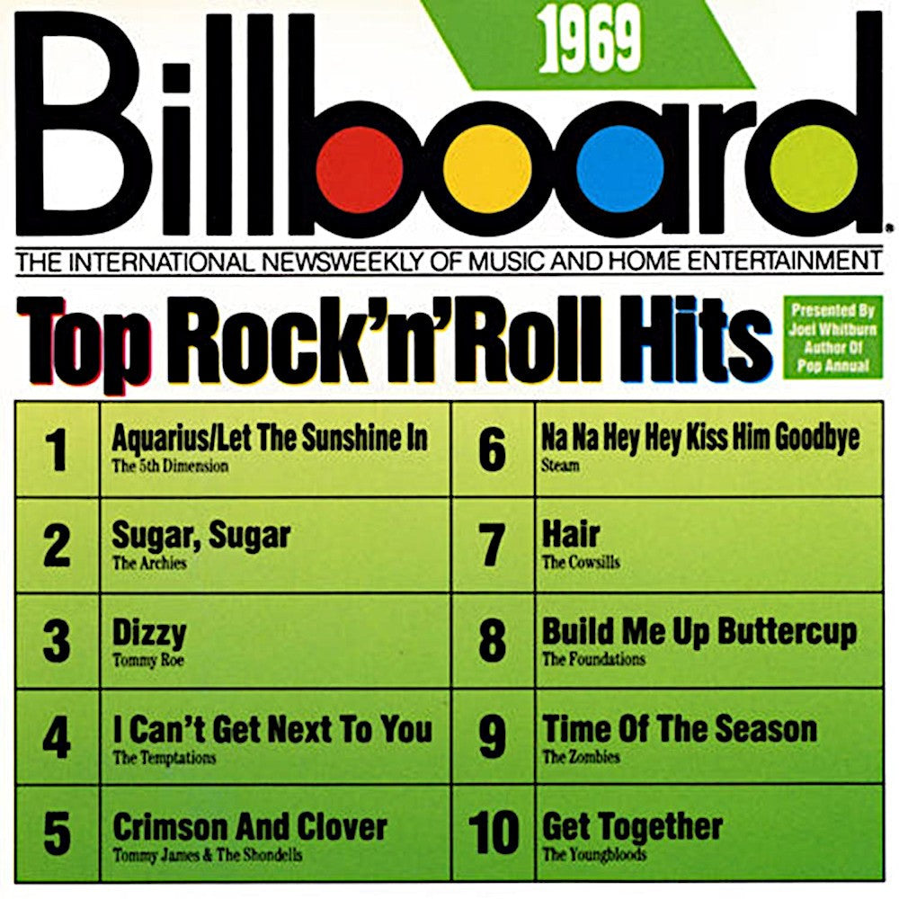 Billboard Top Rock 'n' Roll Hits - 1969 Music CD