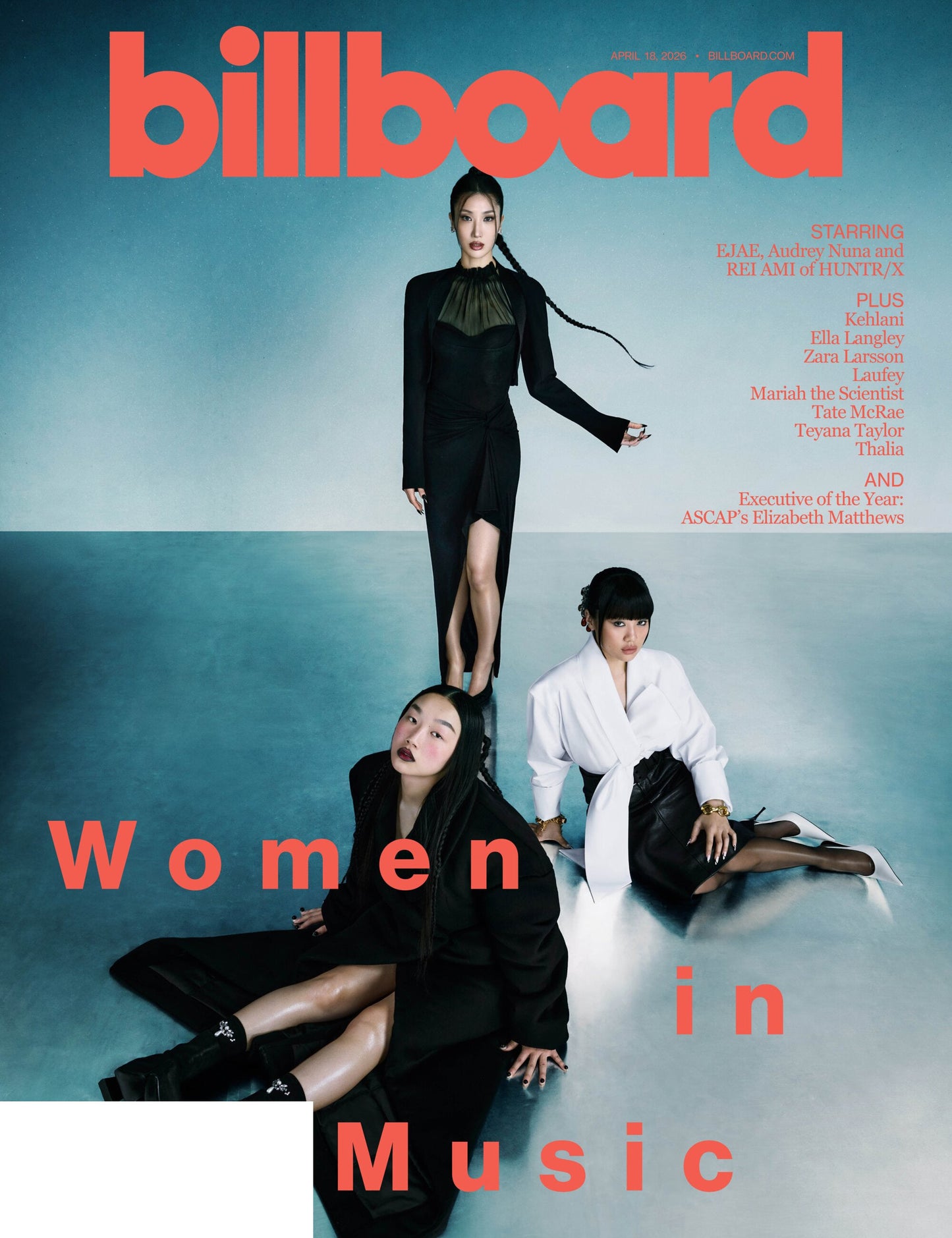 Billboard - 26.04.18 Edition: Women In Music 2026, The Voices Of HUNTR/X, The Executive ASCAP CEO Elizabeth Matthews, The Artists & Latin Women In Music, Amazon’s New Venue Initiatives & More!
